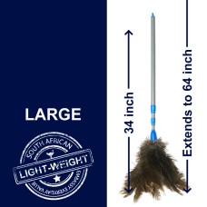 Light-weight 34 - 34 inch plastic handled extendable duster